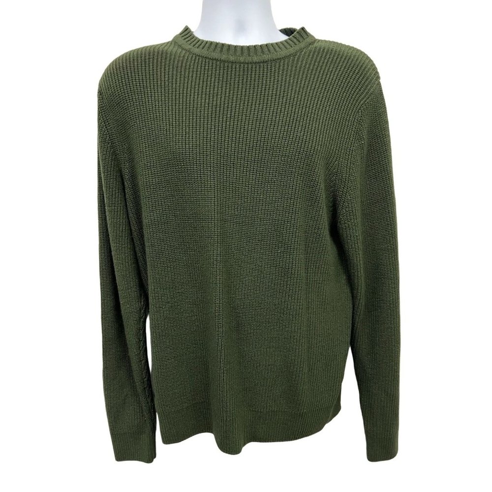 Vintage Ivy Crew Green Mens Sweater Size Large Acrylic